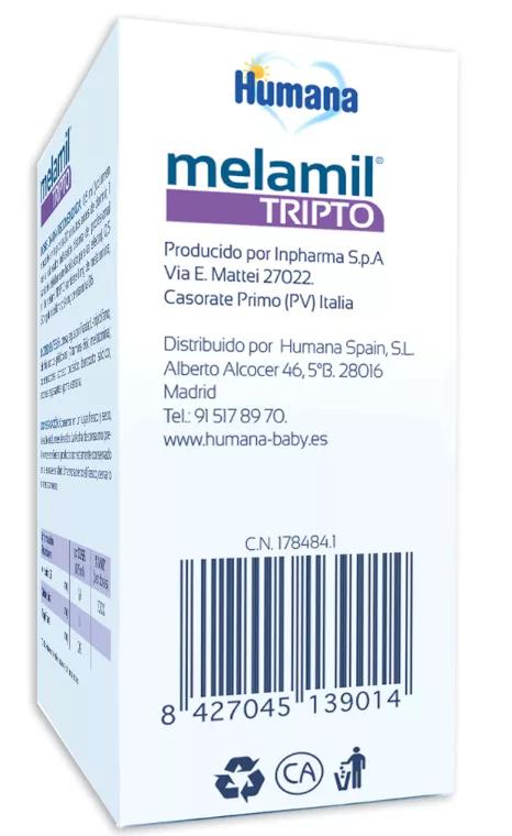 Humana Baby Melamil Tripto Melatonina, Triptófano y Vitamina B6 30 ml 