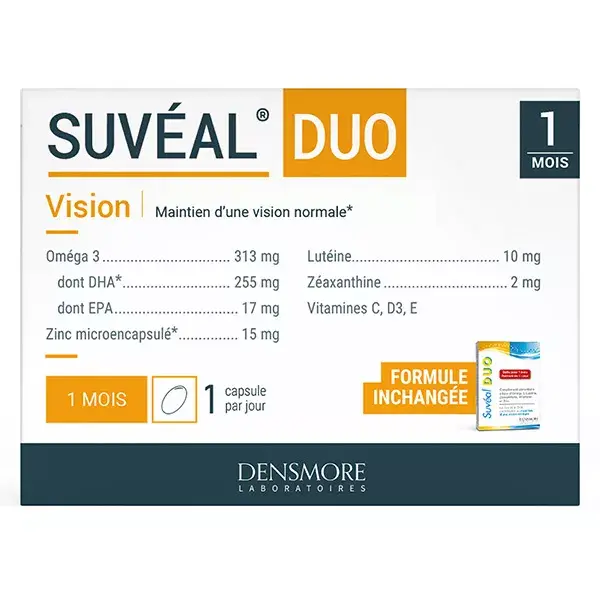 Densmore Suvéal Duo Vision Maintien d'une Vision Normale Cure 1 mois