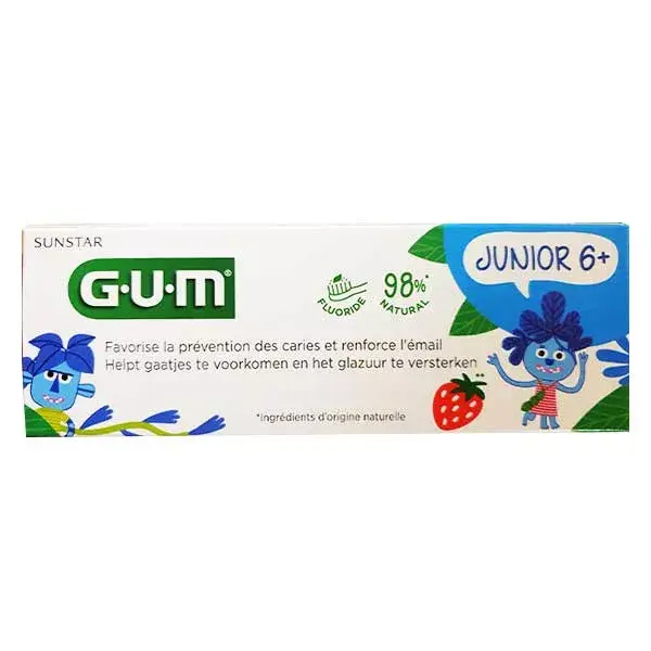 Gum Dentifrice Junior Dès 6 ans 50ml