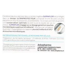 Arkopharma Arkobiotics Supraflor Probiotiques 30 gélules