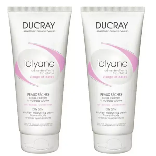 Ducray Ictyane Emollient Moisturizing Cream DUO 200ml