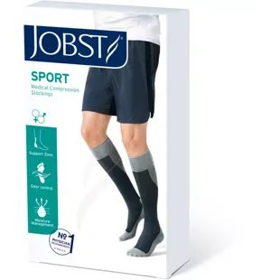 Meias esportivas Jobst, rosa/cinza, tamanho L, 15-20 mmHg