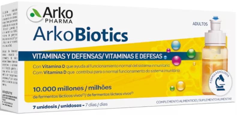 Arkopharma ArkoBiotics Vitaminas y Defensas Adultos 7 Dosis
