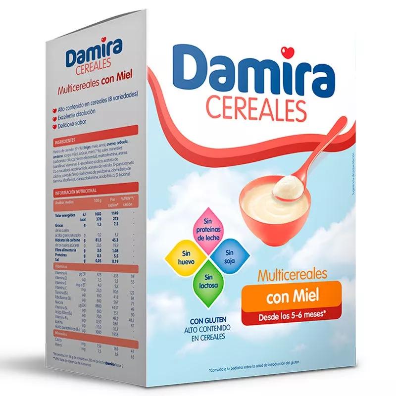 Damira porridge 8 cereals with honey allergy free 6 m 600 grams