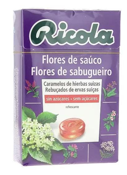 Ricola Bonbons Zuckerfrei 50g Flor Holunder