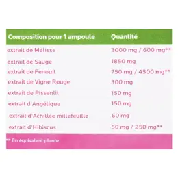 Fitoform Ménopause Bio 20 ampoules