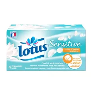 Tessuti sensibili loto bianco scatola 80