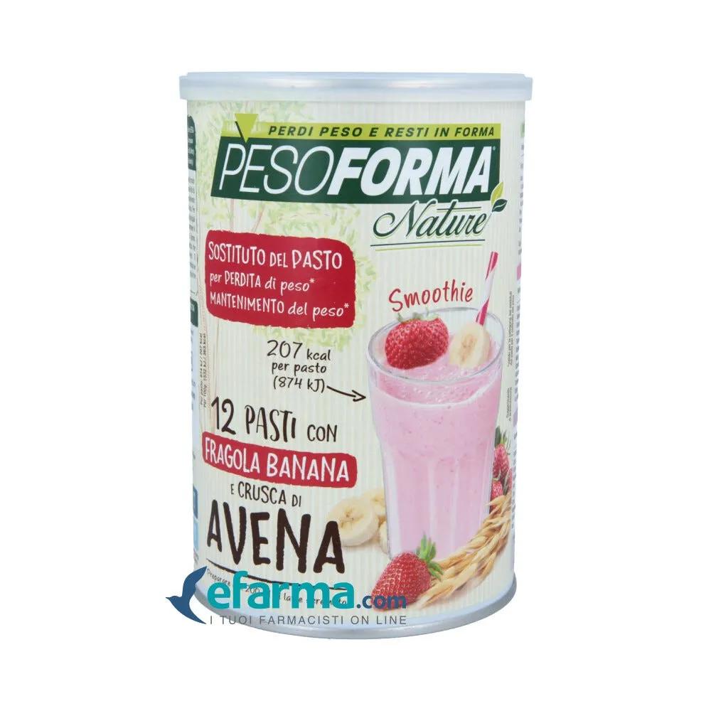 Pesoforma Nature Smoothie Fragola Banana e Crusca di Avena Pasto Sostitutivo 12 Pasti