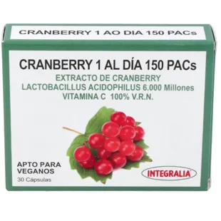 Integralia Cranberry 1 ao dia 150 PACs 30 Cápsulas