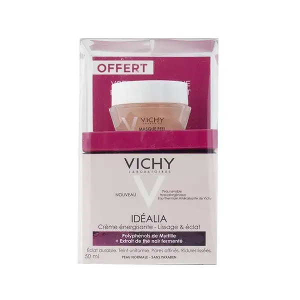 Vichy Idealia Crema Energizante Piel Normal 50ml y Mascarilla Peel 15ml