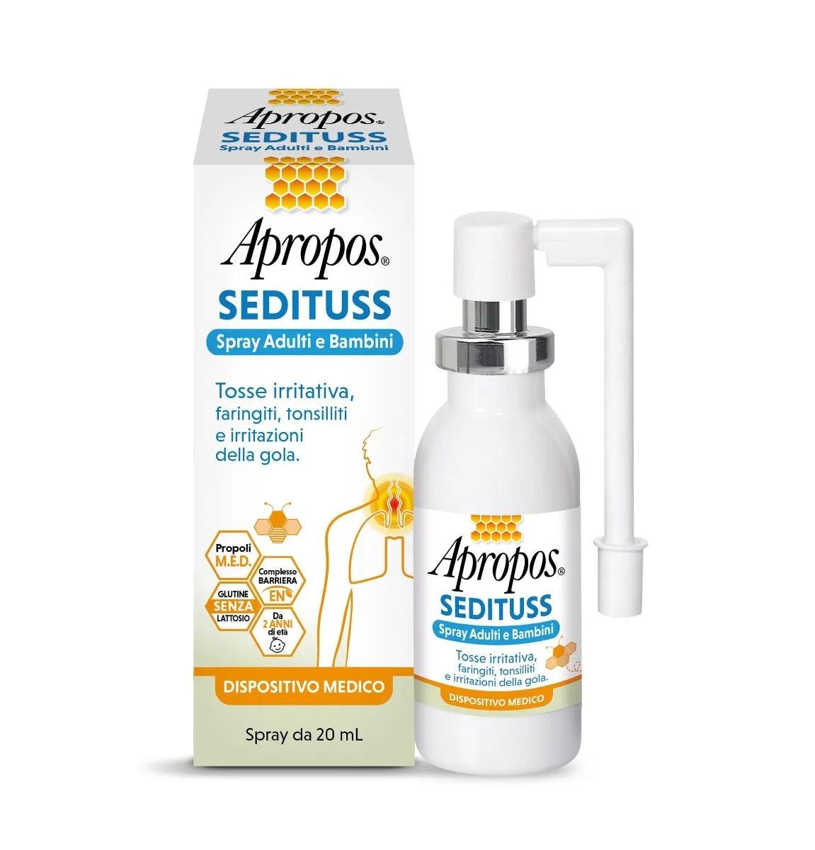 Apropos Sedituss Spray Per La Gola Adulti Bambini 20 ml