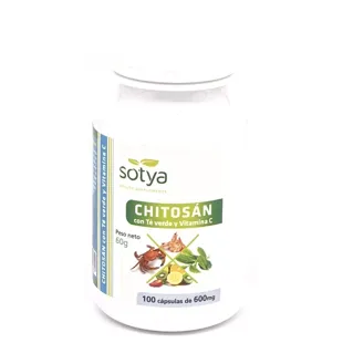 Chitosan + Green Tea 100 Capsules Sotya 500 mg