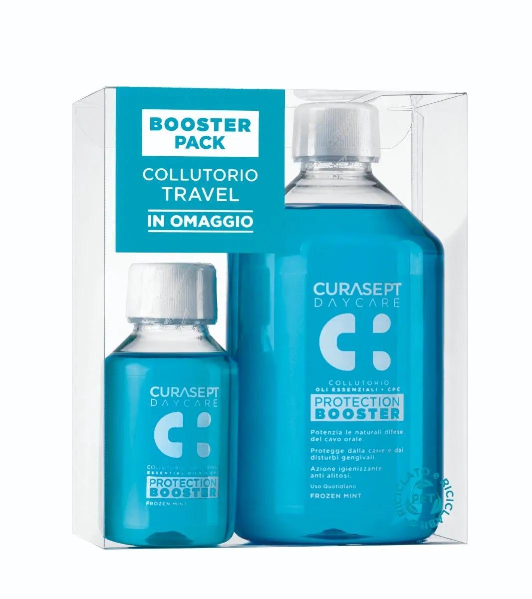 Curasept Daycare Collutorio Protection Booster Frozen Mint 500 ml + 100 ml