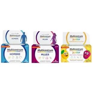 Multicentrum Men 30 Tablets + Women 30 Tablets + Junior 30 Chewable Tablets