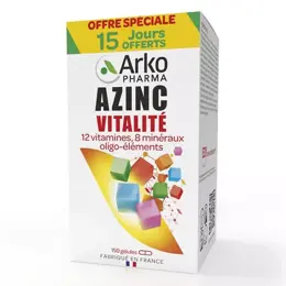 Arkopharma Azinc Adulte Vitalité Vitamines C & E Zinc 150 gélules