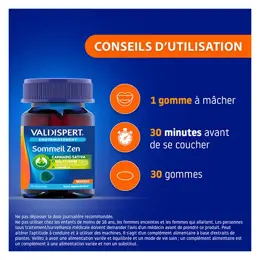 VALDISPERT - Endormissement - Gommes Sommeil Zen - Mélatonine 1,9mg - 30 Gommes