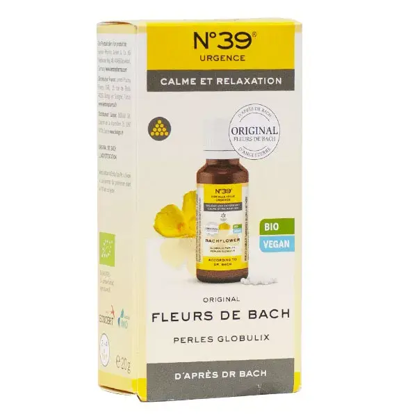 Lemon Pharma Fleurs de Bach Perles Globulix Urgence n°39 Bio 20g