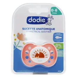 Dodie Sucette Anatomique +0m Soleil Rose