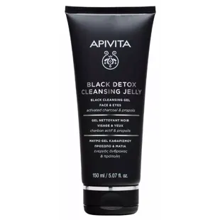 Apivita Gel Limpiador Detox Negro Rostro y Ojos 150 ml