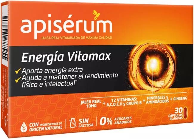 Apisérum Jalea Real Energía Vitamax 30 Cápsulas