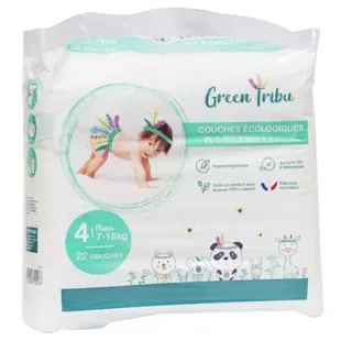 Green Tribu Pannolini Ecologici Taglia 4 7-18 kg 22 unità