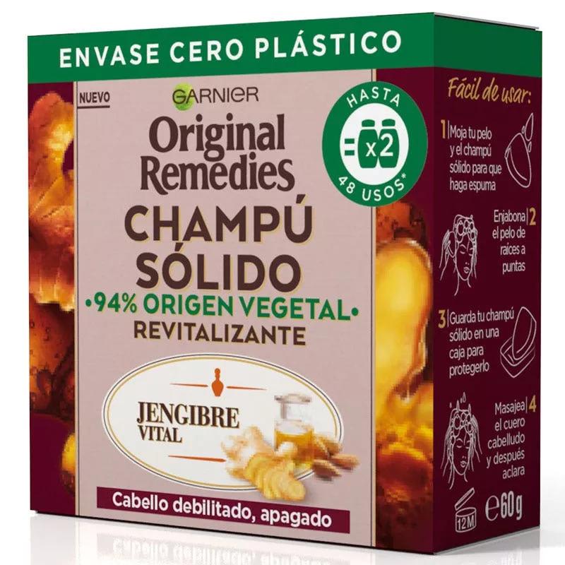 Garnier Original Remedies Champú Sólido Jengibre Vital 60 gr