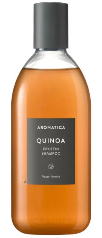 Shampooing aux protéines de quinoa Aromatica pour cheveux abîmés 400 ml