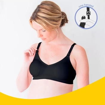 Medela Comfy Bra Talla XL Negro Sujetador Embarazo Y Lactancia