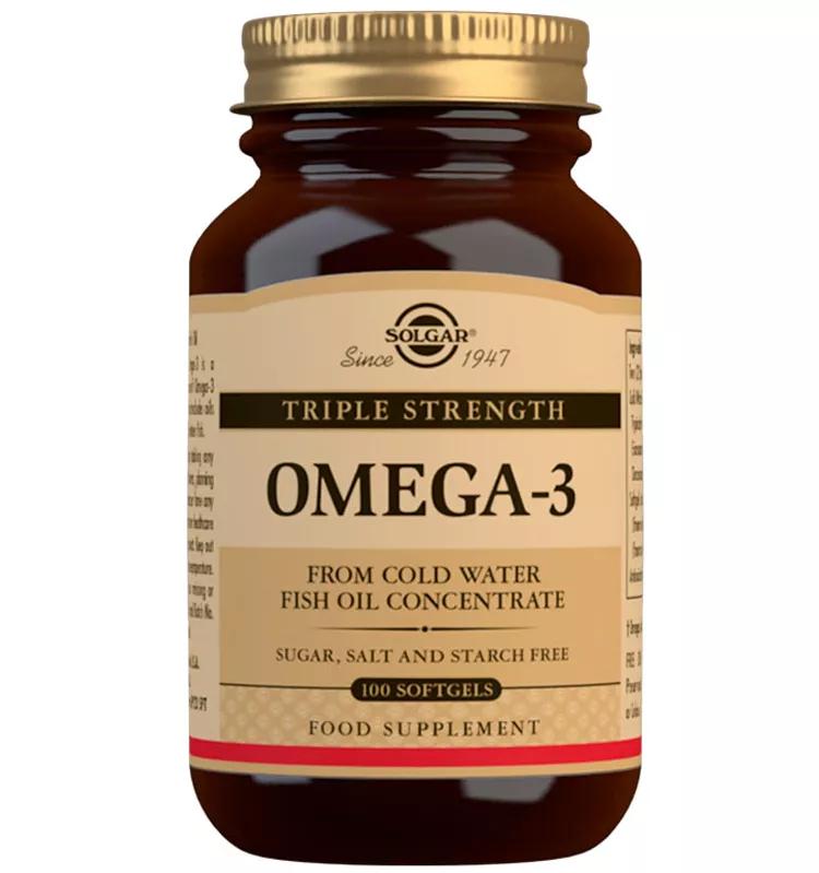 Solgar Omega-3 Triple Concentración 100 Cápsulas