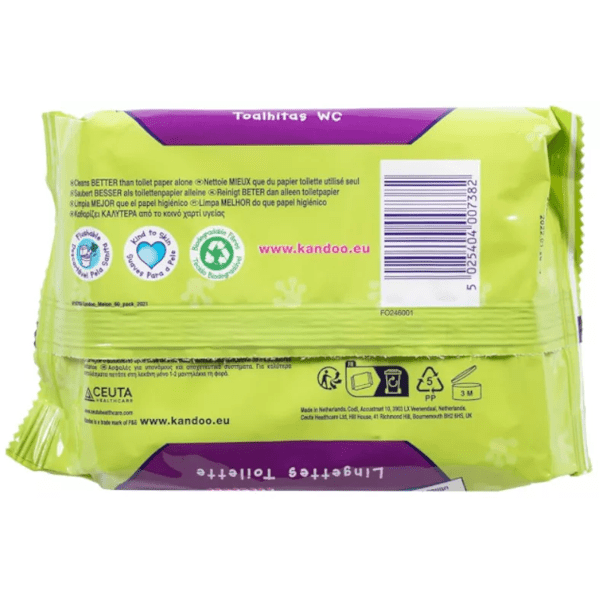 Kandoo Melon Wipes 60 units