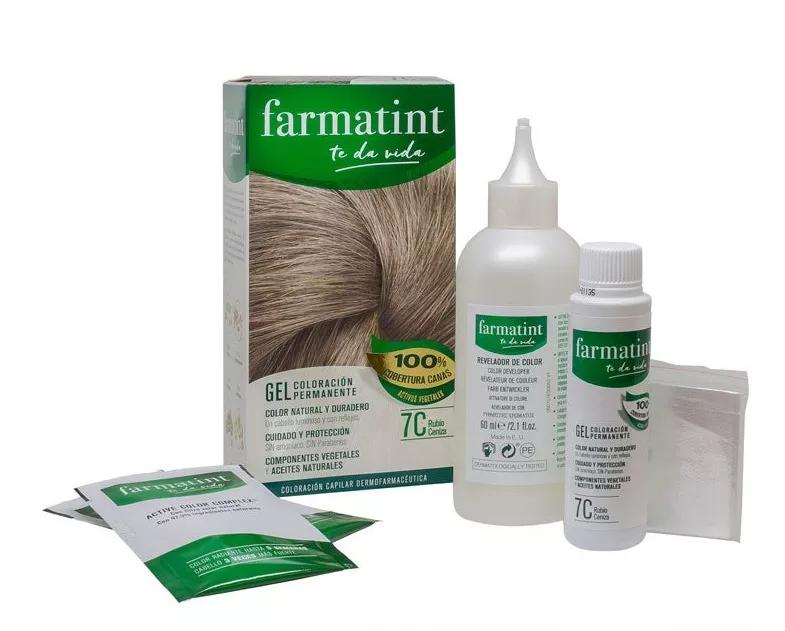 Farmatint Gel Coloración Permanente 7C Rubio Ceniza 150 ml