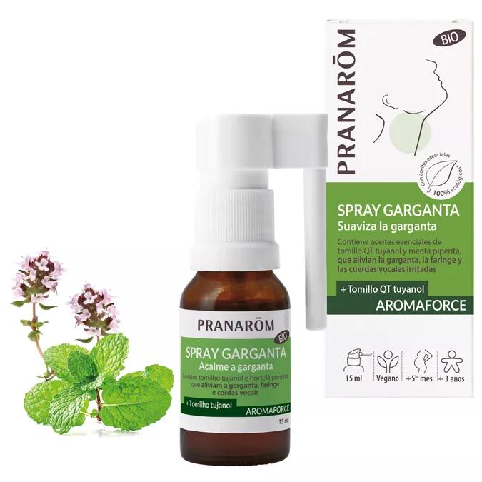 Aromaforce Zachte Keelspray BIO Pranarom 15 ml.