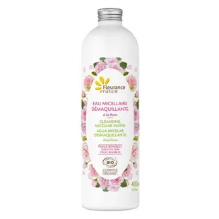 Fleurance Nature - Acqua micellare detergente alla rosa biologica - Flacone da 400 ml