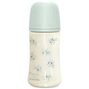 Suavinex Poetry Medium Flow Bottle Blue +3m 270 ml