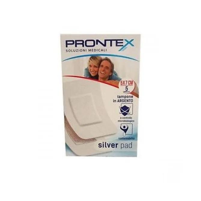 Safety Prontex Silver Pad Cerotto In Argento 10x8 cm 5 Pezzi