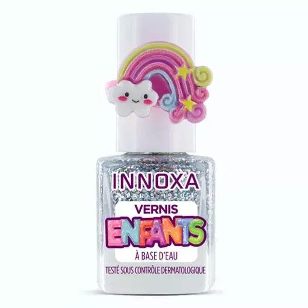 INNOXA Vernis à Ongles Enfants Arc en Ciel Pailleté