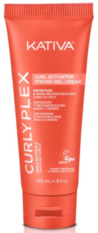 Kativa Curly Plex Activator Strong Gel Cream 240 ml