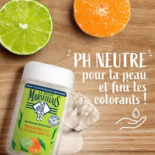Le Petit Marseillais Gel Douche Extra Doux Mandarine & Citron Vert 250ml