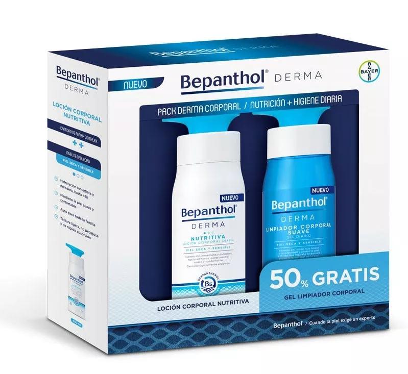 Bepanthol Derma Loción Nutritiva 400 ml + Gel Corporal 50% GRATIS