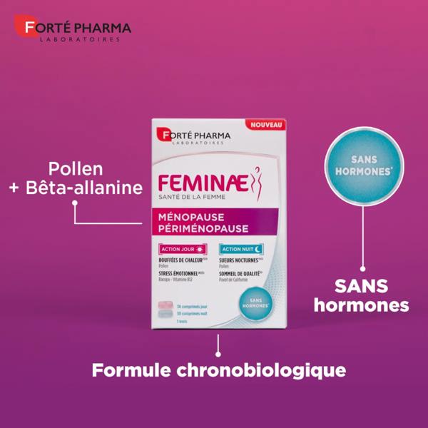 Forté Pharma Feminae Menopausia Fatiga Sofocos 60 comprimidos