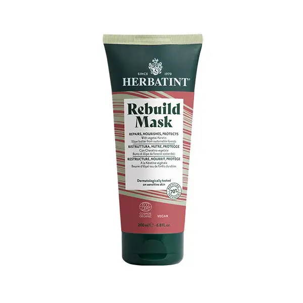 Herbatint Masque Rebuild 3 En 1 Nourrit Et Protège Tous Types De Cheveux 200 ml