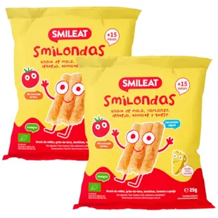 Smileat Smilondas Corn, Chickpea, Lentil, Tomato and Cheese ECO 2x25 gr