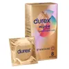 Durex Nude Extra Lubrification Sensation Peau Contre Peau 8 préservatifs ultra fins