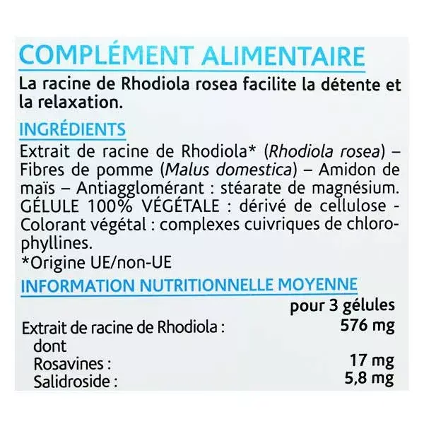 Arkopharma Arkogélules Stress Passager Rhodiole Bio 150 gélules