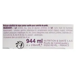 Gerlinéa Repas Minceur Boisson Vanille 4 x 236ml