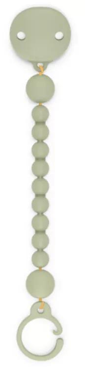 Suavinex Broche Pinza con Cadena Silicona +0m Essence Verde