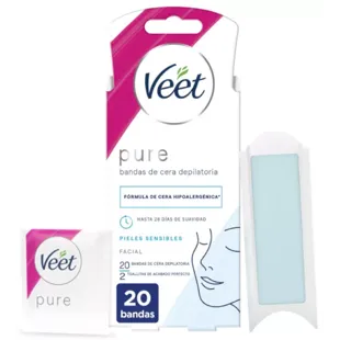 Veet Minima Waxing Facial Band 20 Einheiten