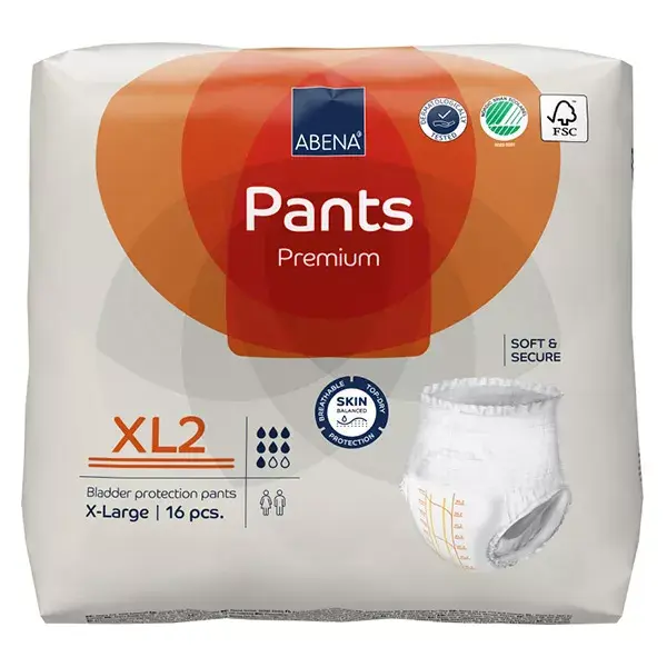 Abena Frantex Pants Premium Culotte Absorbante Taille XL2 16 unités