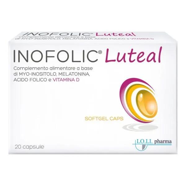 Inofolic Luteal Integratore di Myo-Inositolo 20 Capsule Molli