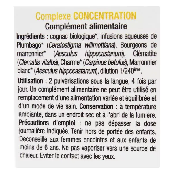 Ladrôme Elixirs Floraux Complexe Concentration Spray 20ml